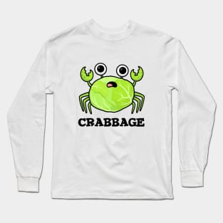 Crabbage Cute Cabbage Crab PUn Long Sleeve T-Shirt